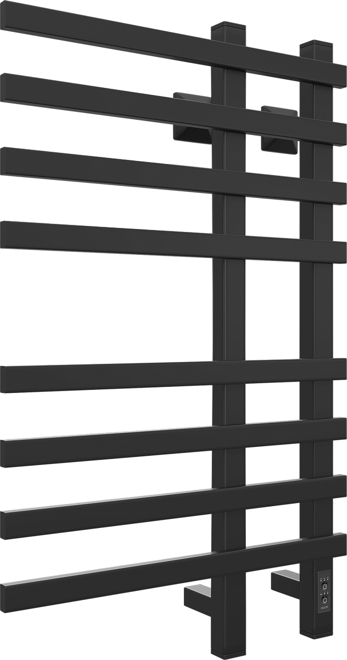 Полотенцесушитель электрический 80х50 см черный Ewrika "Медея" LT 4657771779046 - изображение 5