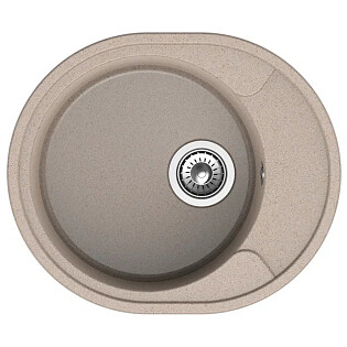 Мойка кухонная круглая бежевая Reflection Allonge RF0658BE