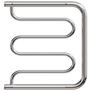 Полотенцесушитель водяной 50х60 см с полкой хром Point &quot;Фокстрот&quot; PN25556P