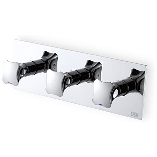 Смеситель для ванны встраиваемый двухвентильный хром D&K Hessen Grimm DA1384801