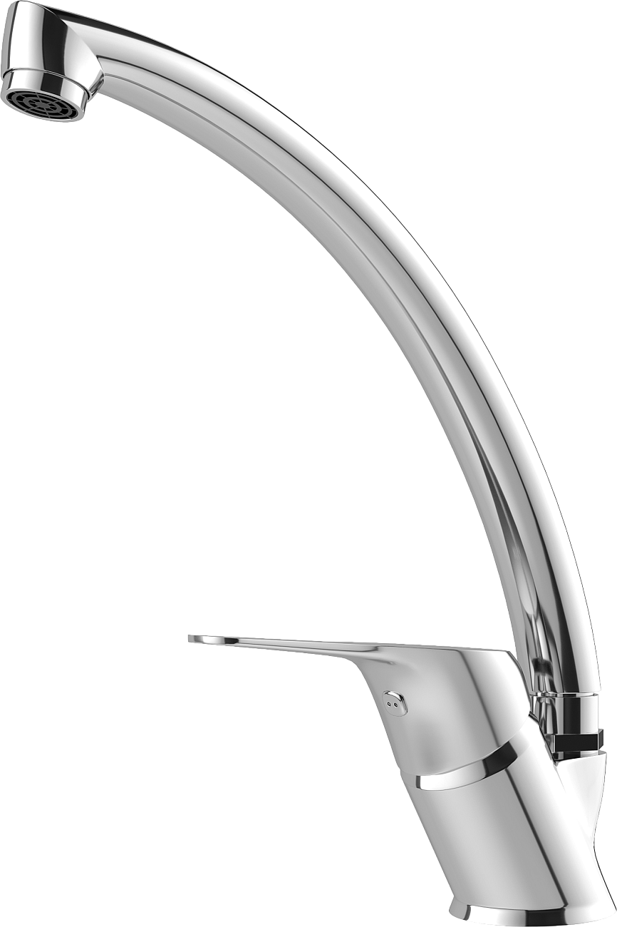 Мойка кухонная черная Domaci "Бьелла" DMC-25 со смесителем Mega MG-BMK016 - изображение 4