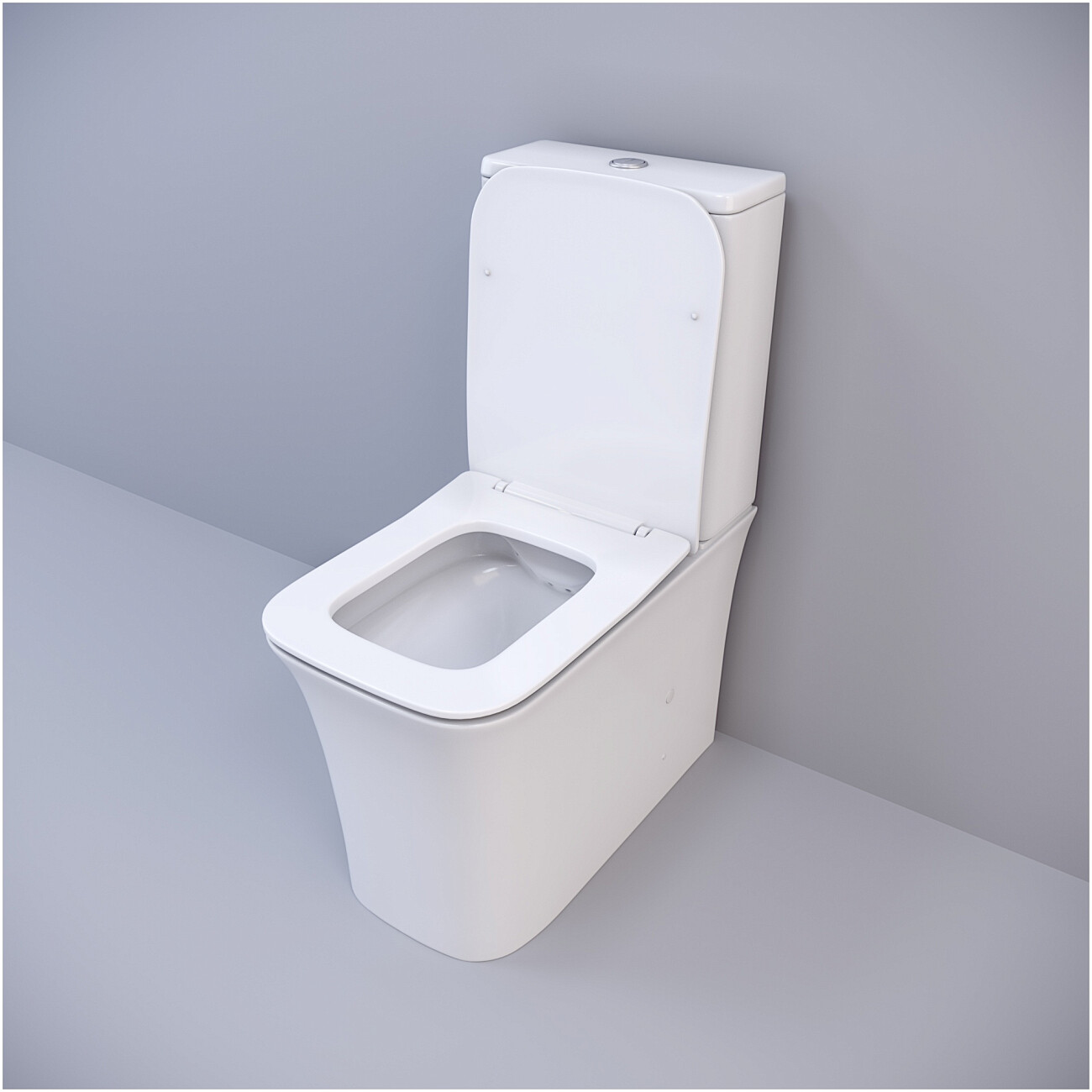 Унитаз напольный безободковый с сиденьем микролифт белый Cerutti SPA Marmolada CT7777 - изображение 9