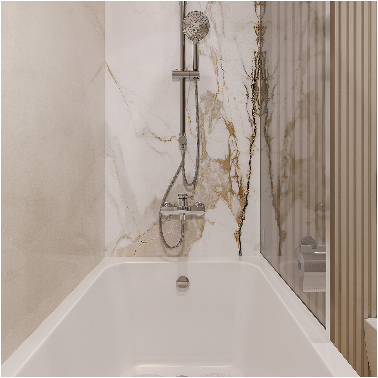 Смеситель для ванны с душем настенный хром Stworki "Вирклунд" S05100CR - изображение 6