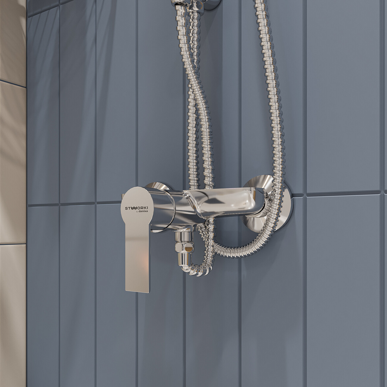 Смеситель для душа однорычажный хром Stworki "Хельсинки" HFHS20000 - изображение 3