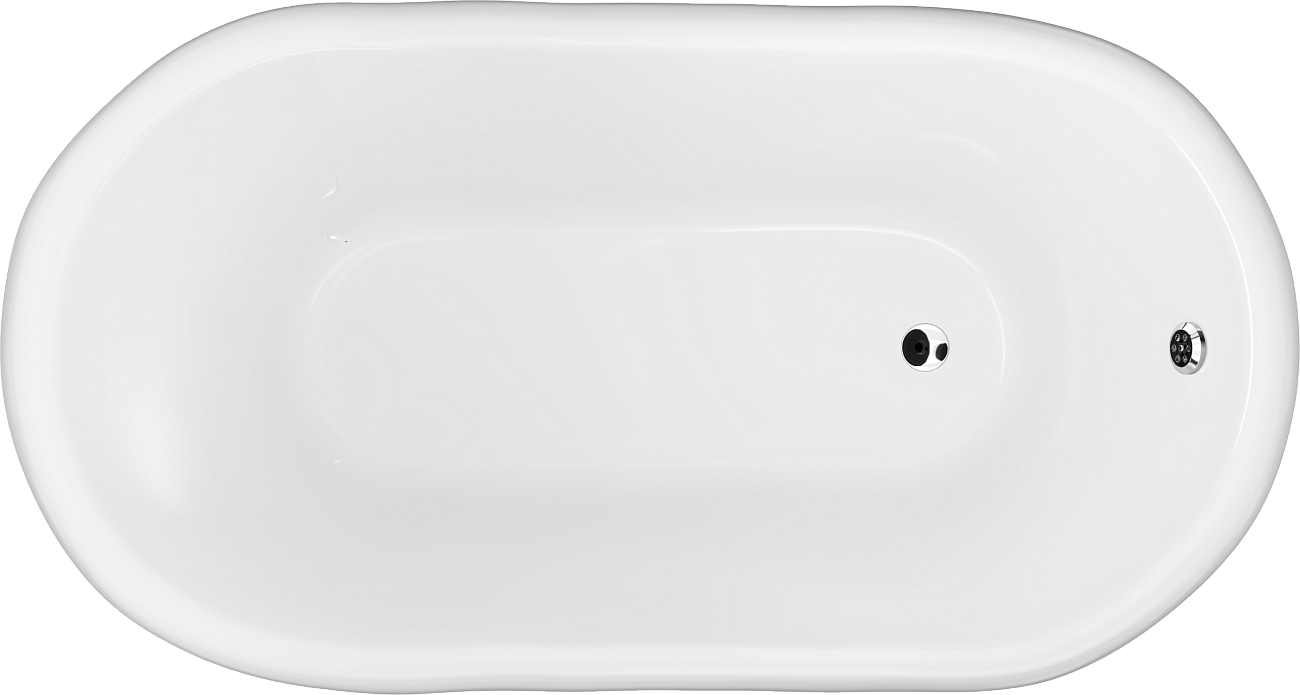 Ванна акриловая на ножках 75х150 см белая, хром Artemis Ottovia - изображение 8