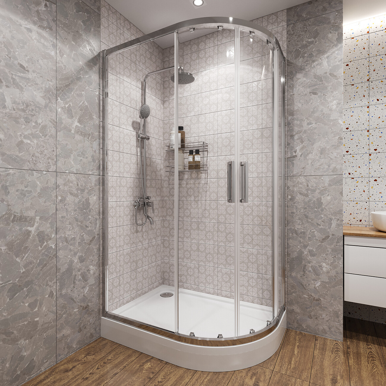 Поддон для душа акриловый с сифоном 120x80 см белый Stworki "Хельсинки" L XEП0069 - изображение 4