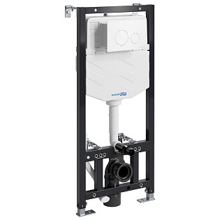 Инсталляция для подвесного унитаза с кнопкой смыва белая Aller 10TLT.010.ME.WM02