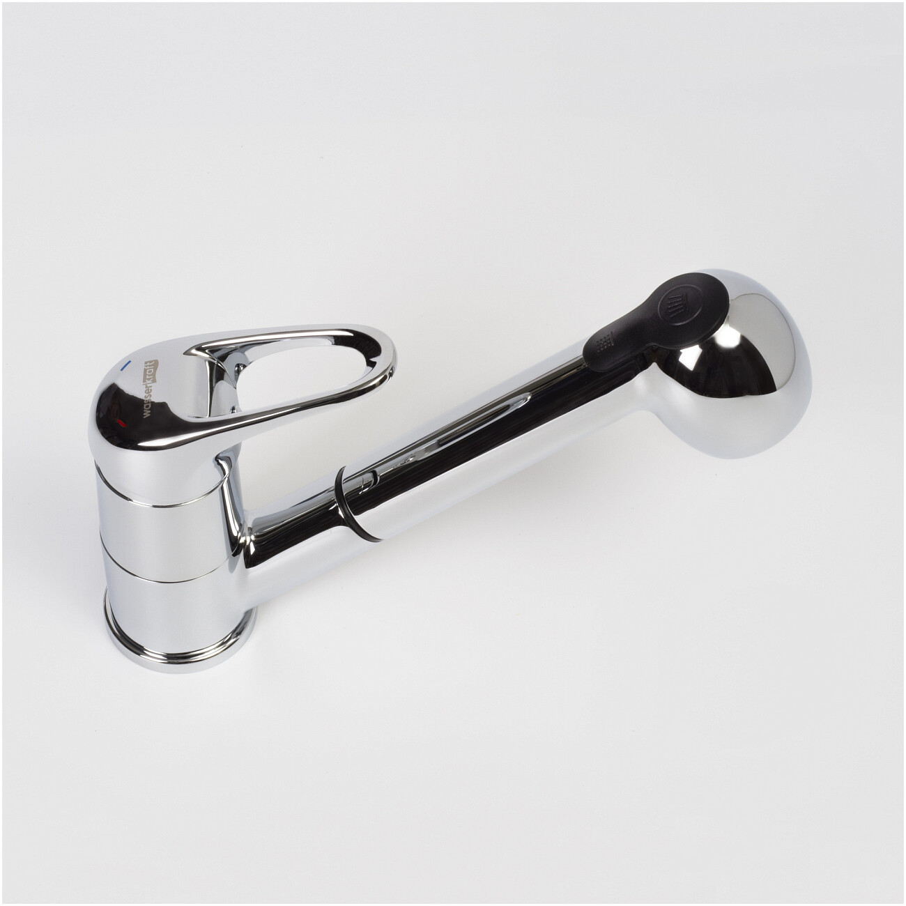 Смеситель для кухни из латуни хром с выдвижной лейкой Wasserkraft 6365 - изображение 7