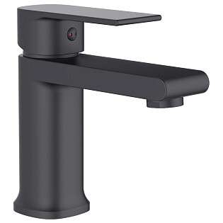 Смеситель для раковины однорычажный черный D-Lin D110363-A