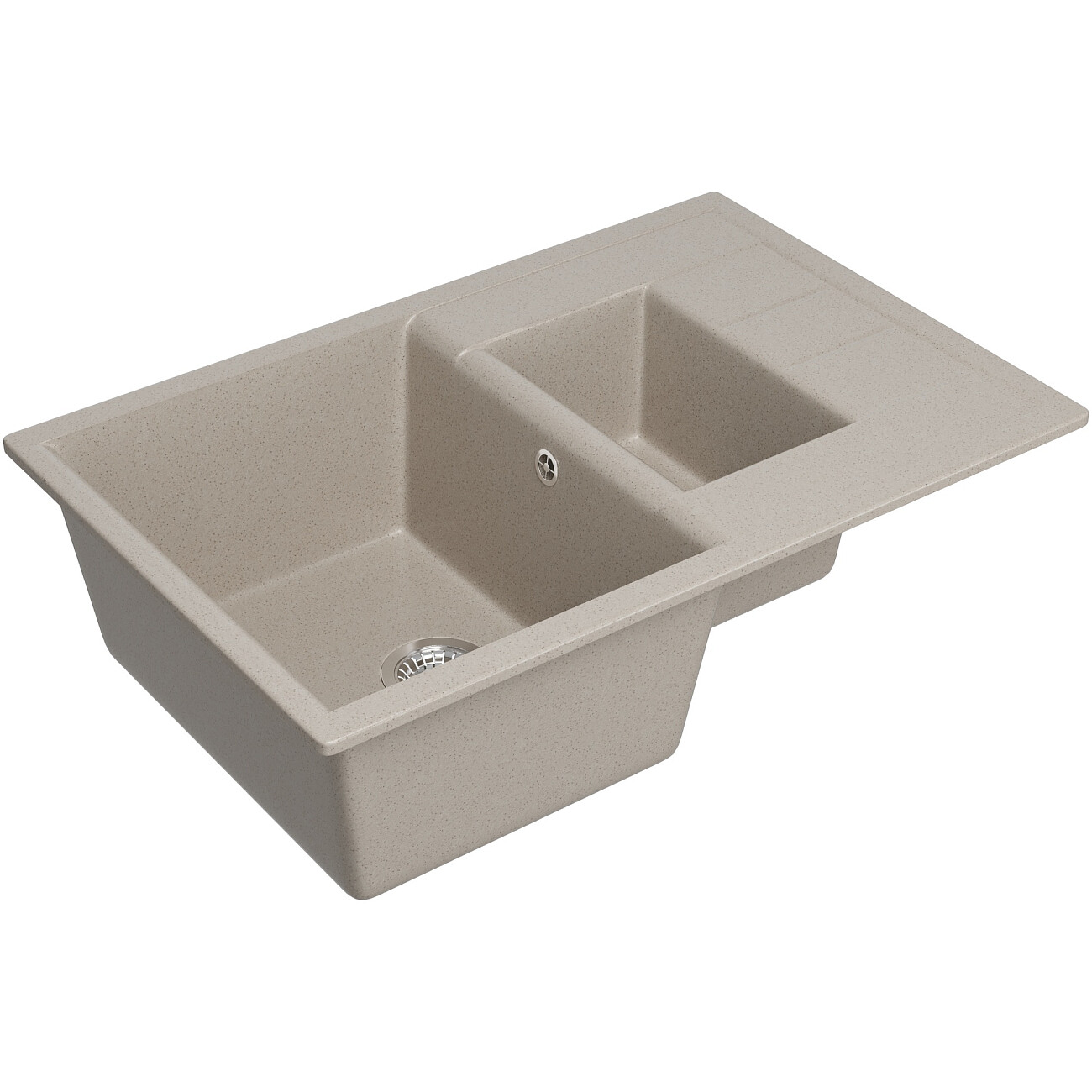 Мойка кухонная бежевая Domaci "Болонья" М-210-003 - изображение 9