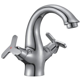 Смеситель для раковины хром Rossinka RS40-61