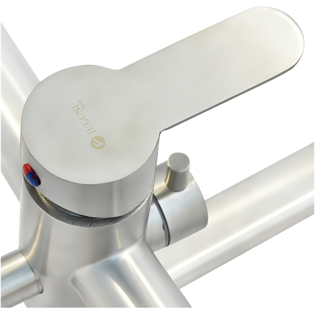 Смеситель для ванны однорычажный с душевым гарнитуром сталь Juguni Luxe Parus 0402.453 - изображение 11