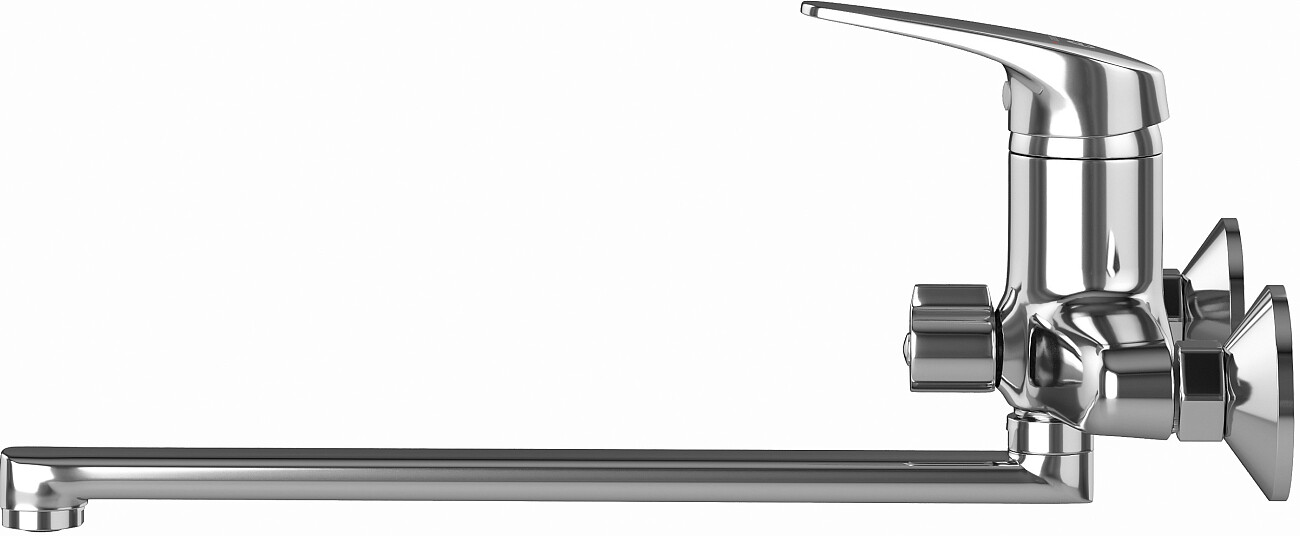 Смеситель универсальный однорычажный с душевым гарнитуром хром Diwo "Архангельск" AR-02cr - изображение 9