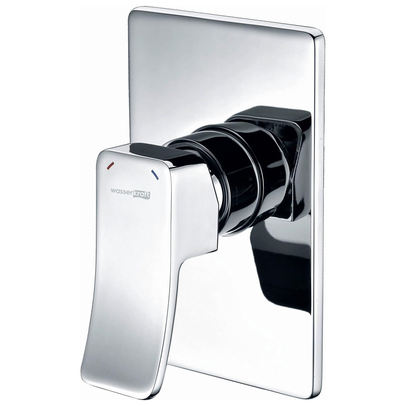 Смеситель для душа встраиваемый из латуни хром Wasserkraft 10651 - изображение 2