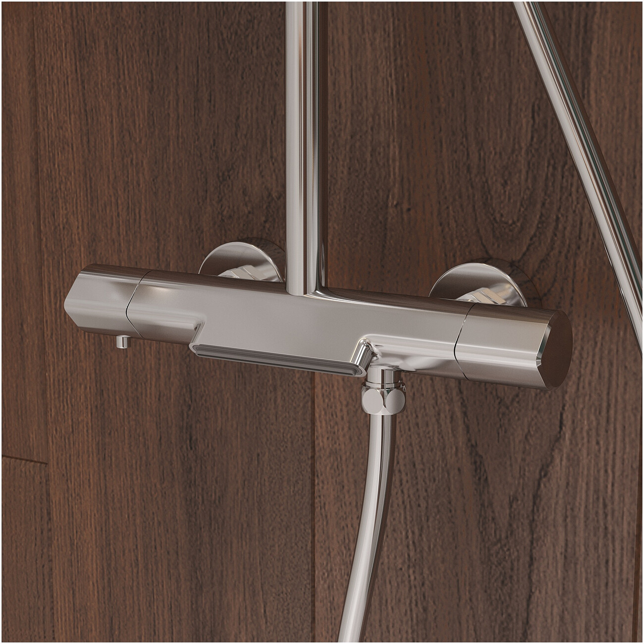 Душевая стойка с верхним душем хром Stworki "Лерум" S04170CR - изображение 9