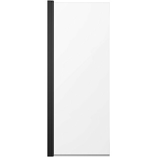 Шторка на ванну распашная 60x150 см черная матовая Diwo &quot;Коломна&quot; 4GW005-BL