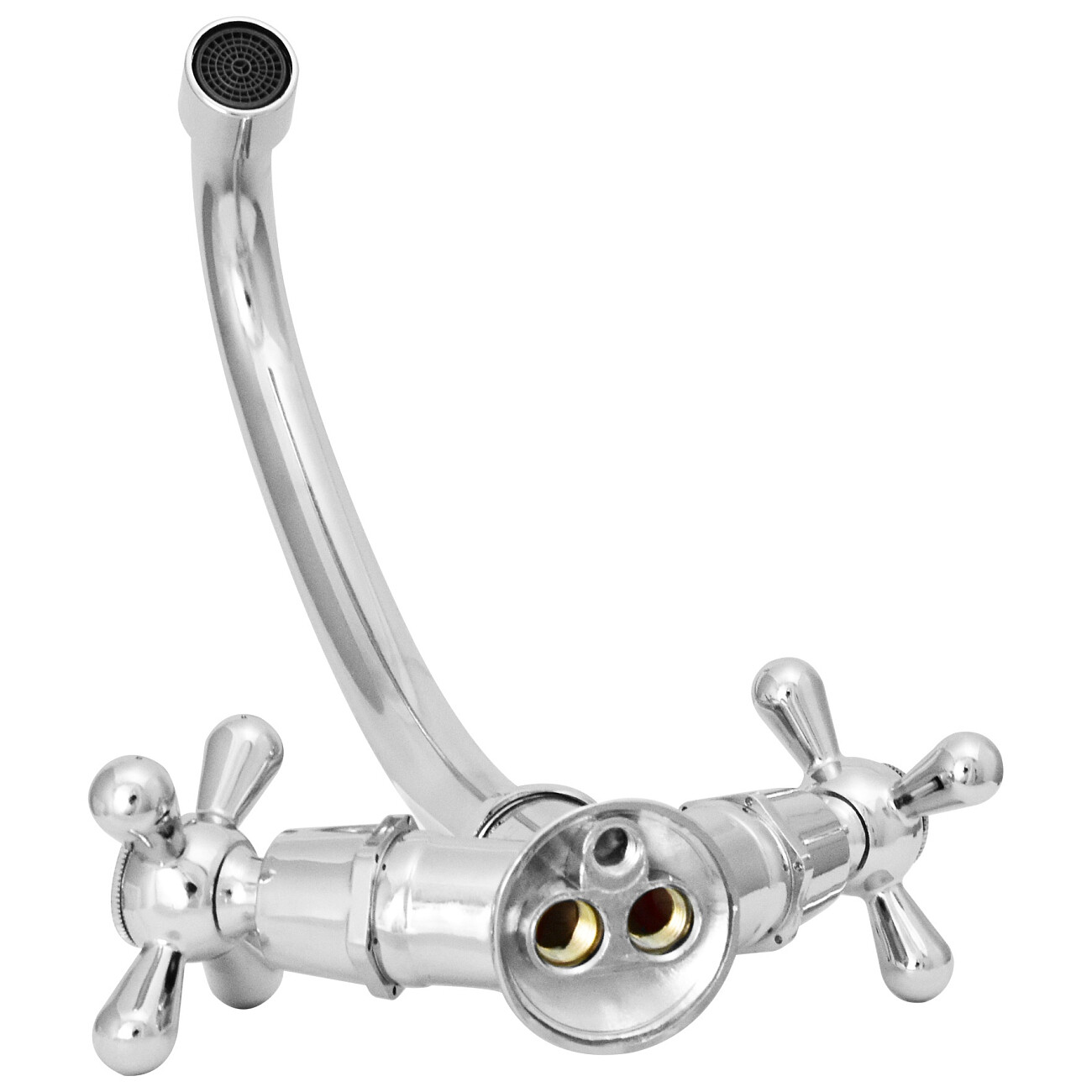 Смеситель для раковины двухвентильный хром Istok life Luxe 0402.436 - изображение 11