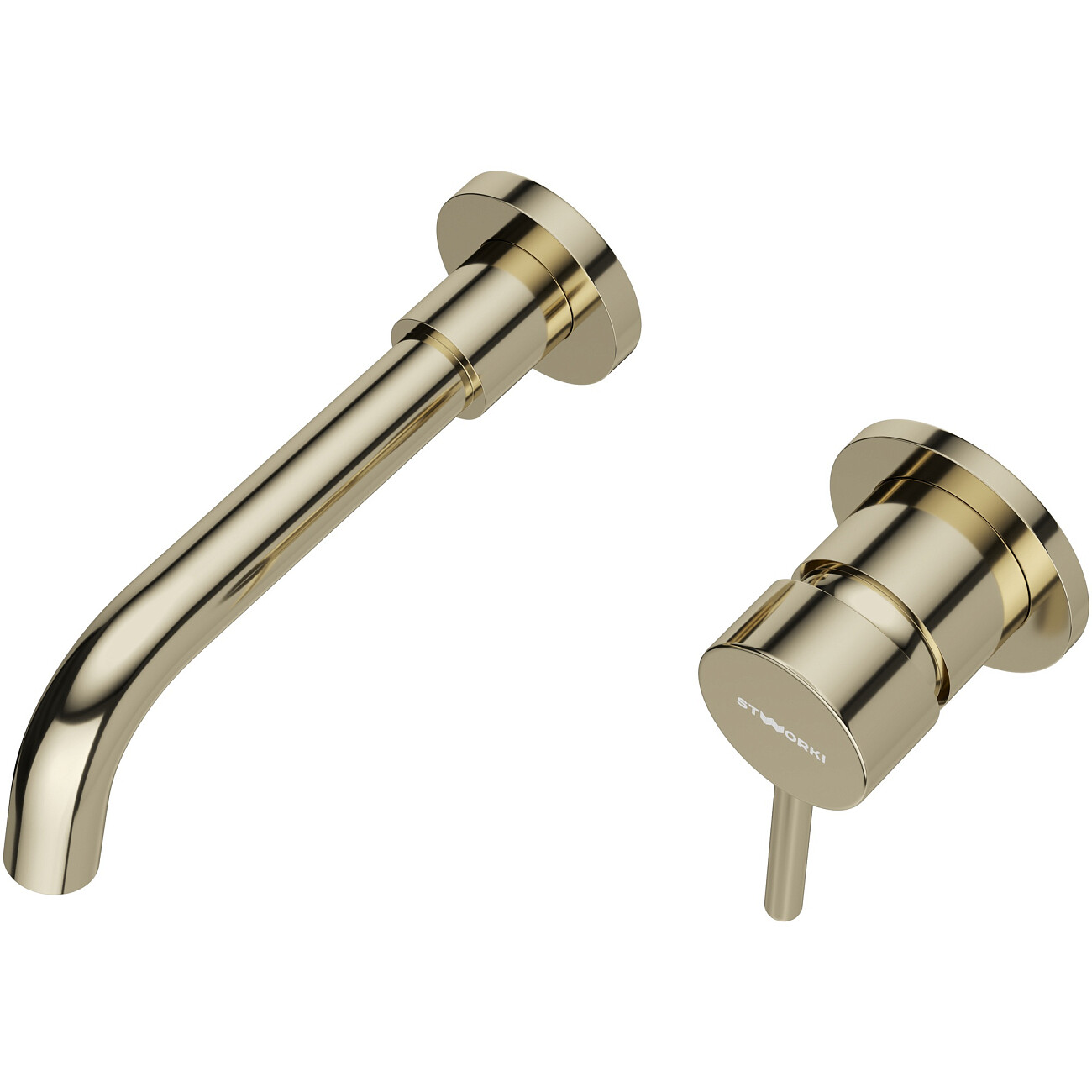 Смеситель для раковины встраиваемый золотой Stworki "Эстерсунд" S31040GG - изображение 8