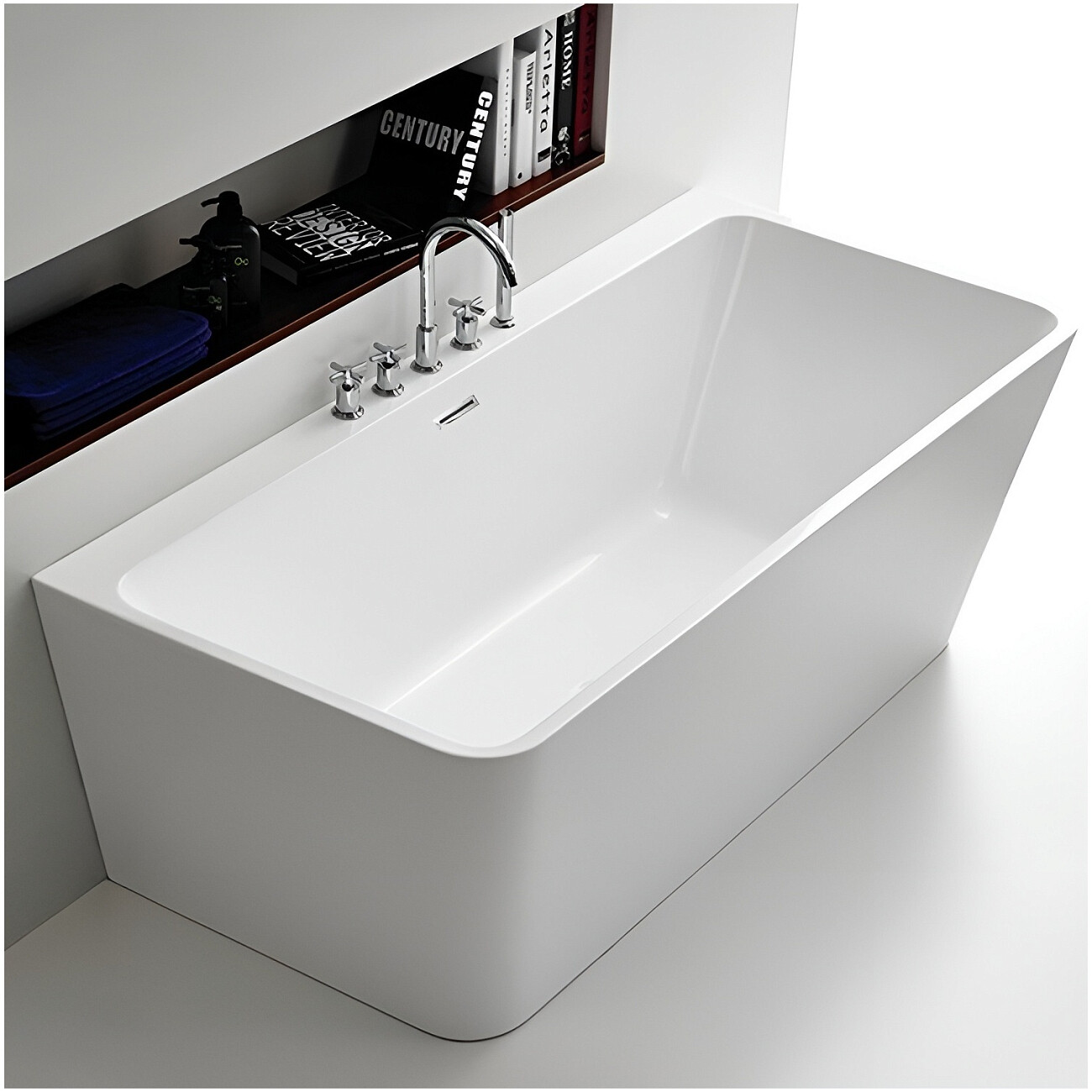 Ванна акриловая белая Cerutti SPA Lugano 170 - изображение 3