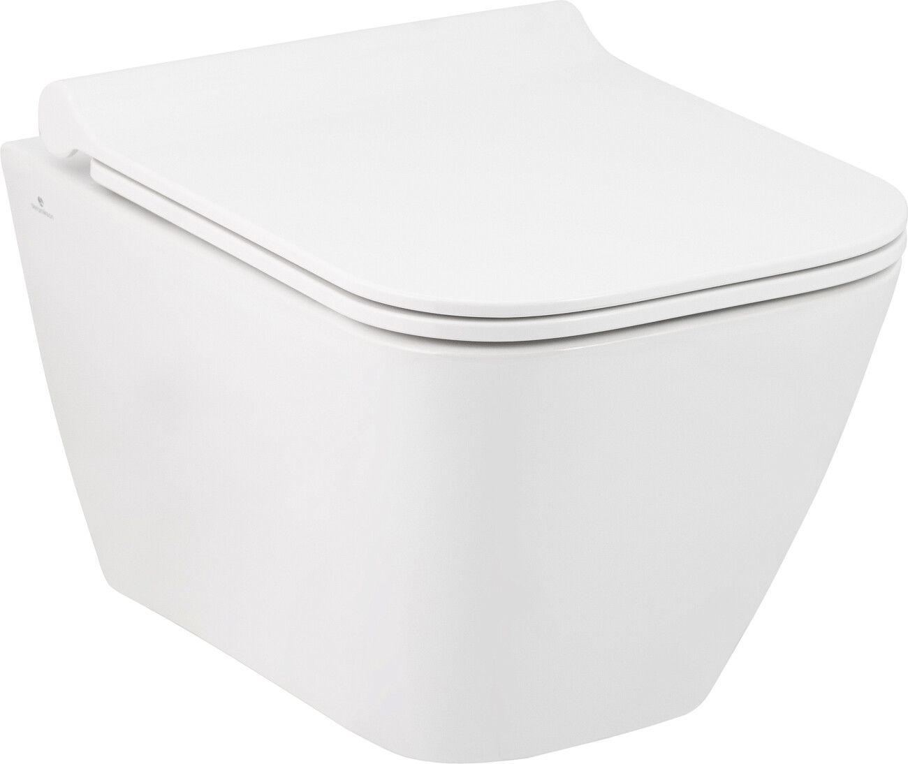 Унитаз белый Seramiksan Saturn Rimout A141151H с инсталляцией VitrA 800-2010 с кнопкой хром - изображение 9