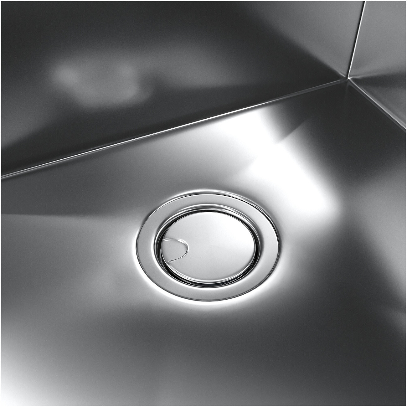 Кухонная мойка из нержавеющей стали 50х46 см полированная сталь Reflexion Iseo RX2246SS - изображение 9