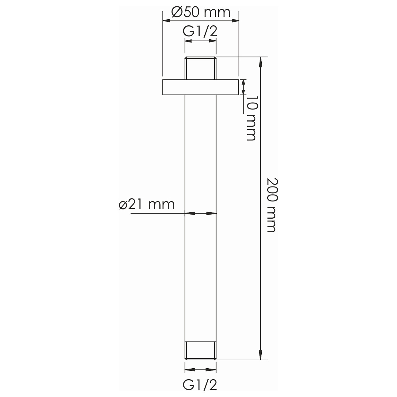Потолочный излив для душа розовое золото A337 - изображение 2
