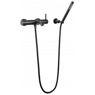 Смеситель для ванны с душем черный матовый Milacio Ultra MCU.350.MB