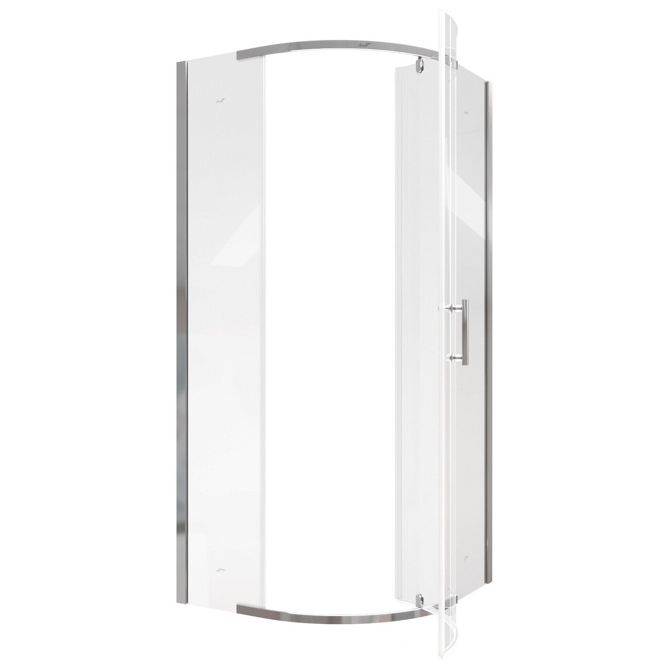 Душевой уголок четверть круга 90x90 см хром Cerutti SPA Korra Z90T - изображение 3