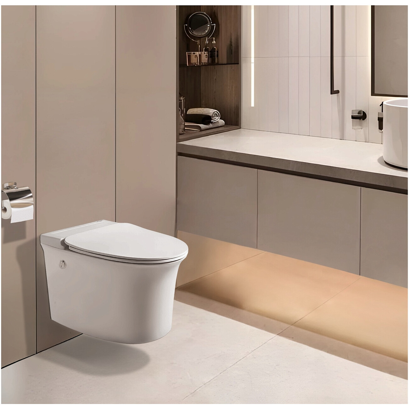 Унитаз подвесной с импульсным смывом белый Cerutti SPA Nautilus Aria Pulse - изображение 2