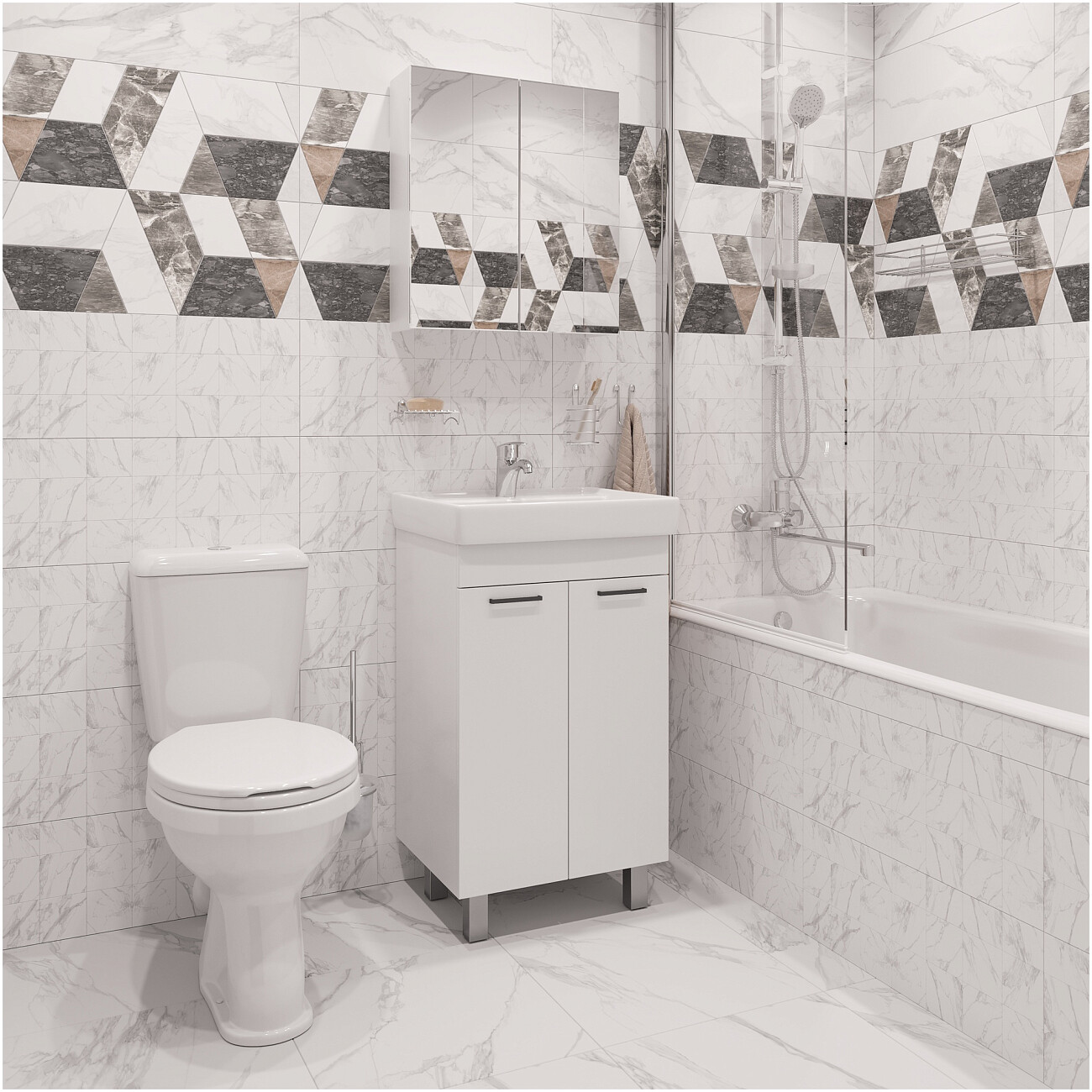 Ванна акриловая 170x70 см белая Diwo "Анапа" Щ0000055220, Щ0000048583 - изображение 10