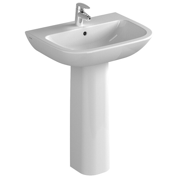 Пьедестал для раковины фарфоровая 68х22 см белый Vitra S20 5529B003-0156 - изображение 1