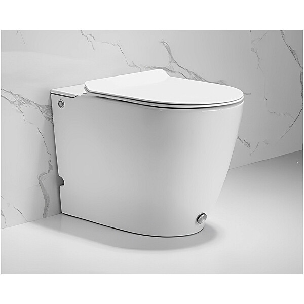 Унитаз приставной безободковый с импульсным смывом белый Cerutti SPA Barbaria Pulse CT7264 - изображение 1