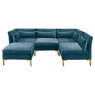 Диван Zara Sectional угловой синий
