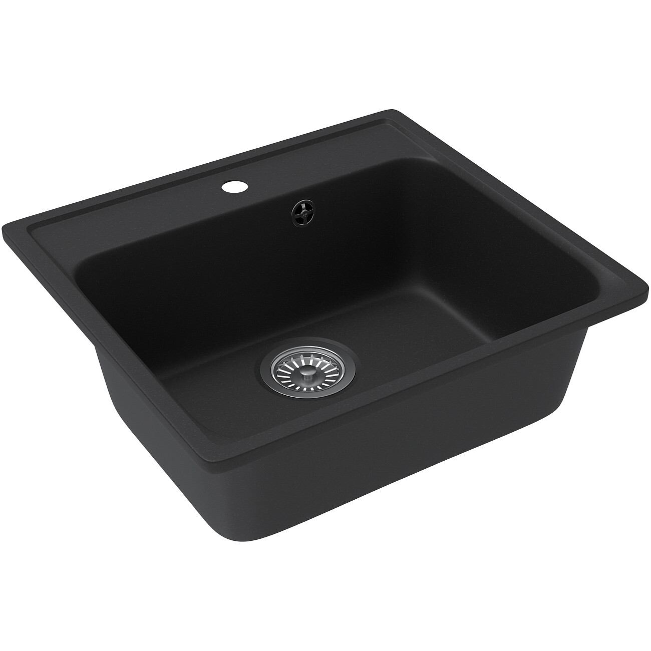 Мойка кухонная кварцевая уголь Domaci "Савона" QB 530 - изображение 5