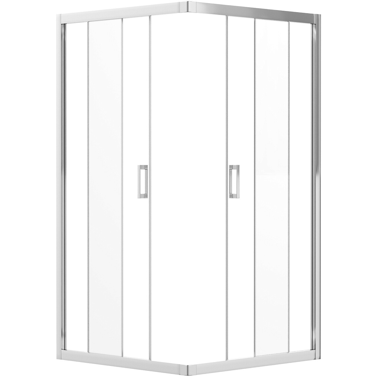 Душевой уголок квадратный 100х100 см хром Diwo "Самара" DS-SA-100х100-CR - изображение 6