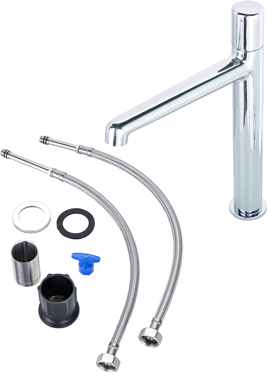 Смеситель для раковины однорычажный хром Stworki "Лунд" LU-02cr - изображение 8