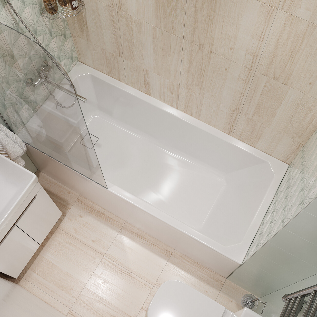 Смеситель универсальный однорычажный с душевым гарнитуром хром Diwo "Псков" PS-02cr - изображение 3