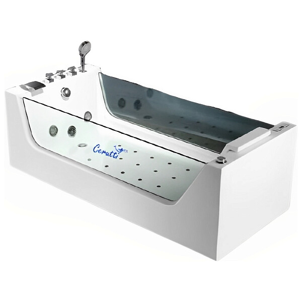 Ванна акриловая гидромассажная белая Cerutti SPA C-453 - изображение 1