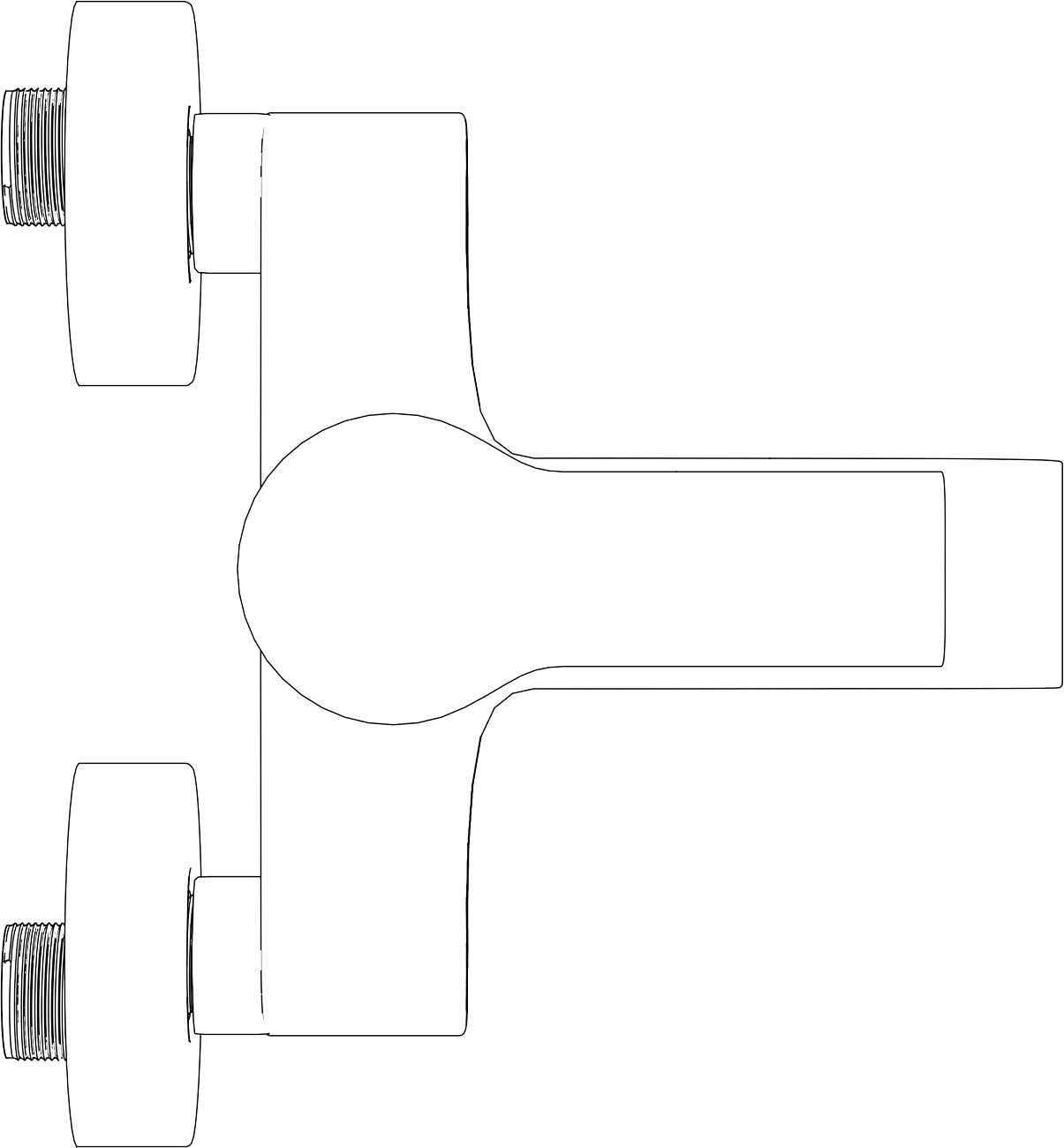 Смеситель для ванны с душем хром Mega Snow MG-SH01 - изображение 5