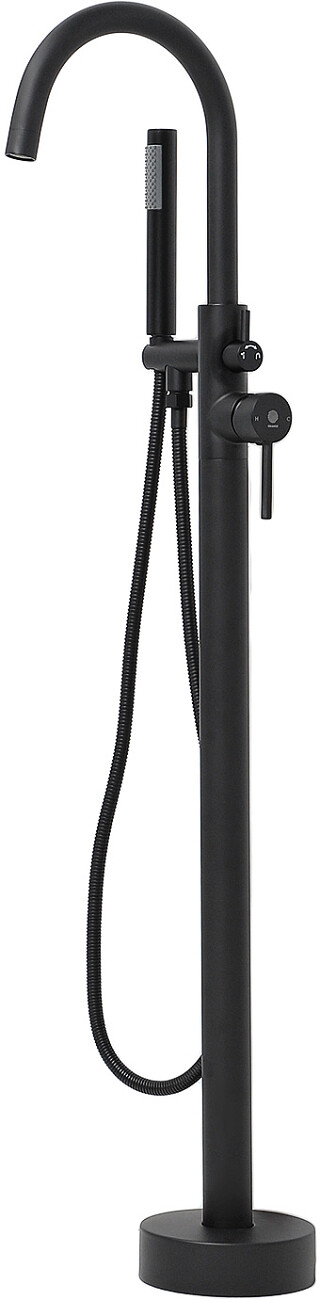 Душевой комплект напольный со смесителем для ванны с душем черный Stworki "Эстерсунд" ES-06b - изображение 10