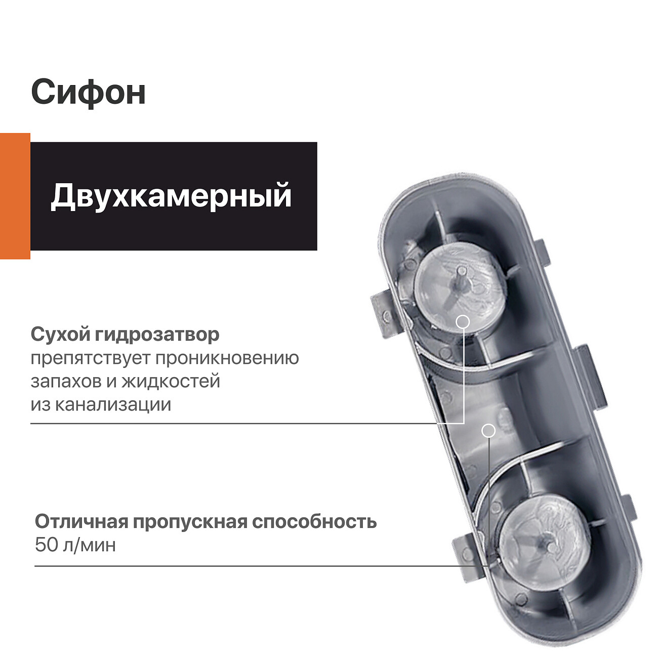 Душевой лоток с перфорированной решеткой 60 см хром Ck Drain AQPL10-60 Cube - изображение 8