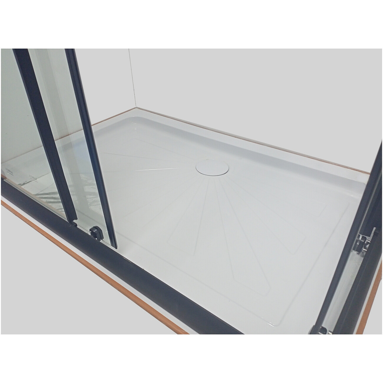 Душевой уголок прямоугольный с низким поддоном 80х120 см черный Parly ZQ121B-S - изображение 9