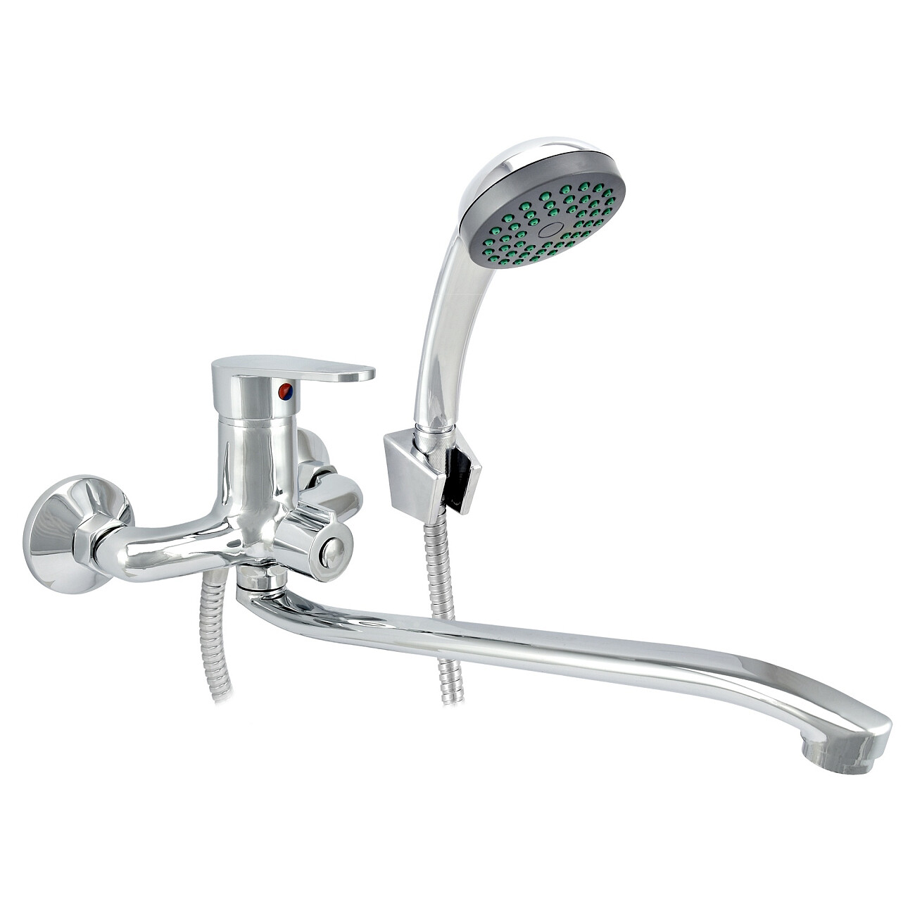 Смеситель для ванны однорычажный с душевым гарнитуром хром Istok life Standard 0402.403 - изображение 3