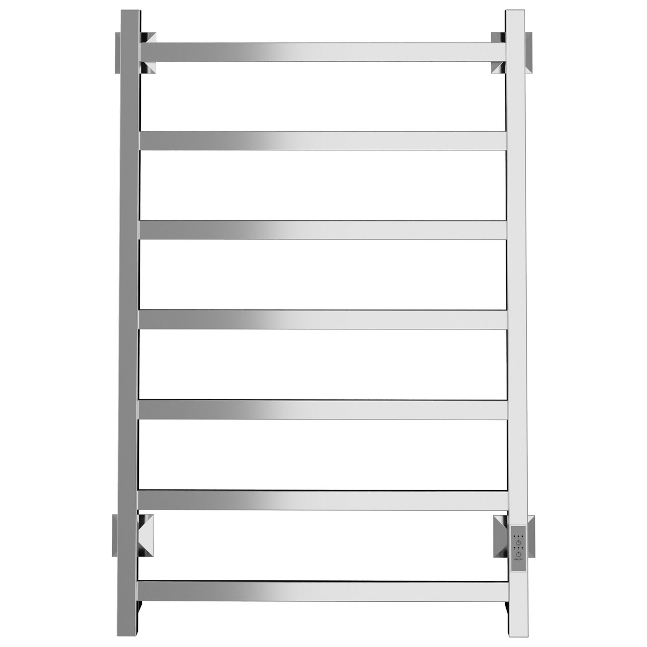 Полотенцесушитель электрический 80х50 см хром Ewrika "Пенелопа КВ7" - изображение 3