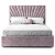 Кровать полутораспальная 140х200 сиреневая Sicilia