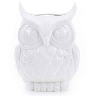 Ваза белая сова Owl I