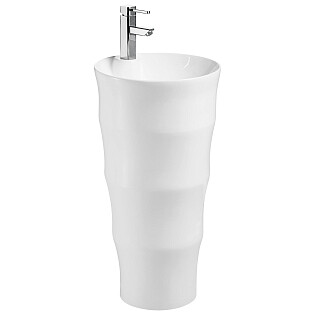 Раковина напольная фарфоровая круглая 83х42 см белая Cerutti SPA Marco CT7833