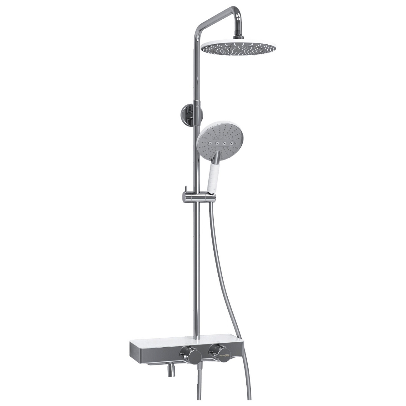 Душевой комплект с верхним душем и лейкой хром Wasserkraft A113.067.059.CH Thermo - изображение 3