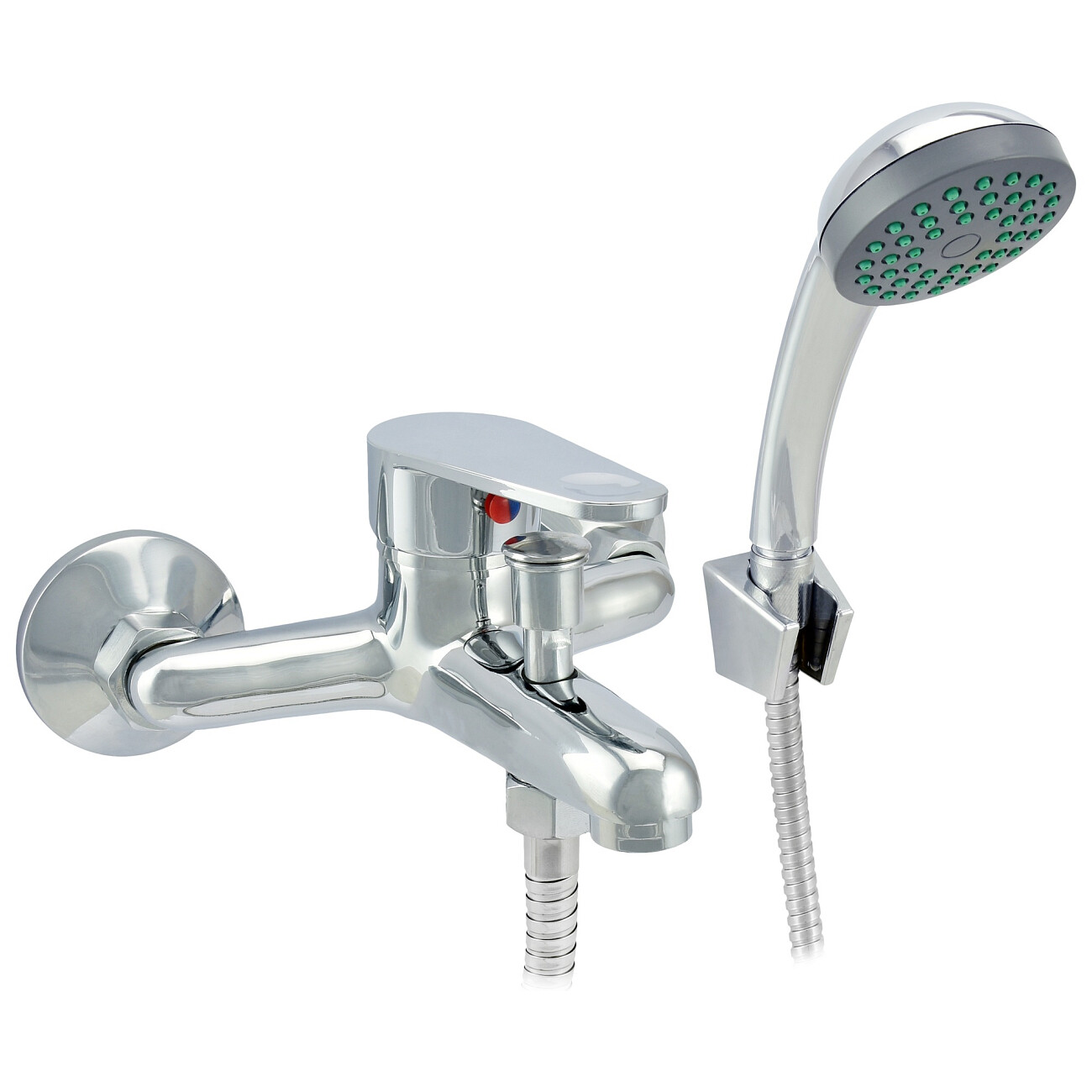 Смеситель для ванны однорычажный с душевым гарнитуром хром Istok life Standard 0402.719 - изображение 3