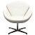 Кресло белое, экокожа Swan Chair
